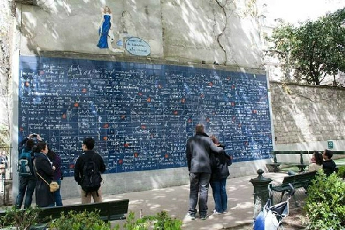Bức tường i love you ở paris
