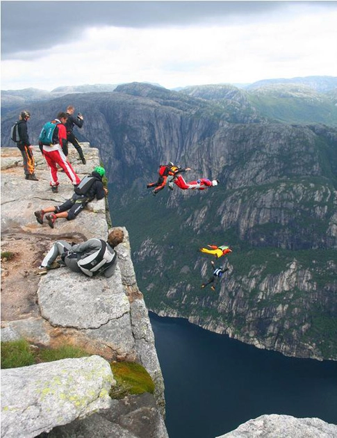 Cảnh đẹp của vách đá preikestolen