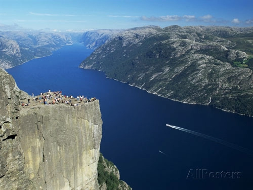 Cảnh đẹp của vách đá preikestolen