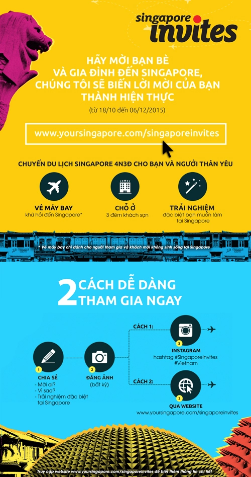 Cơ hội du lịch singapore miễn phí