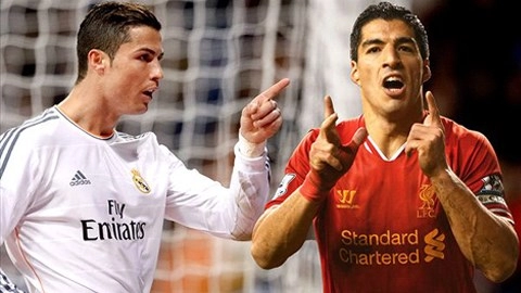 Cuộc đua chiếc giày vàng châu âu suarez lép vế ronaldo