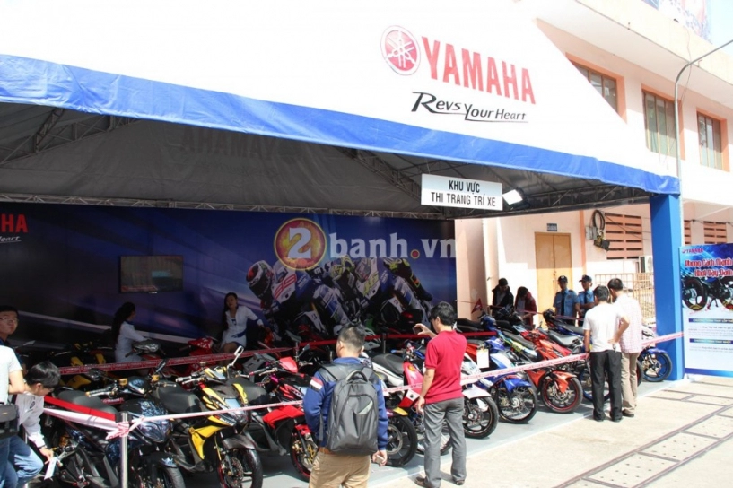 Dàn xe đẹp tại cuộc thi trang trí xe của yamaha