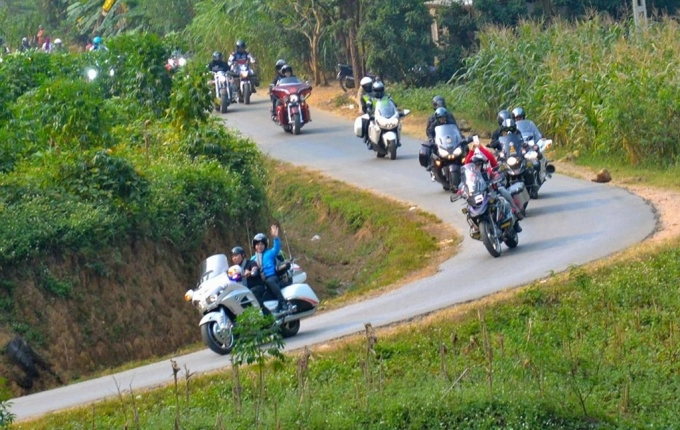 Đoàn motor pkl chinh phục 9 tỉnh thành tây đông bắc