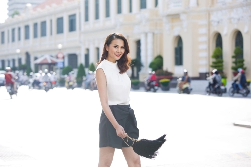 Gu phối đồ street style tinh tế của thanh hằng