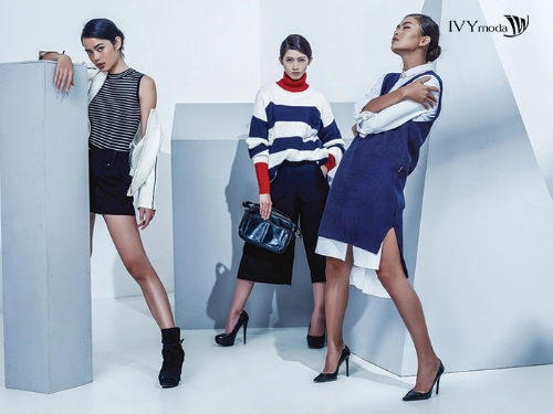 Họa tiết kẻ windowpane trong bst mới của ivy moda