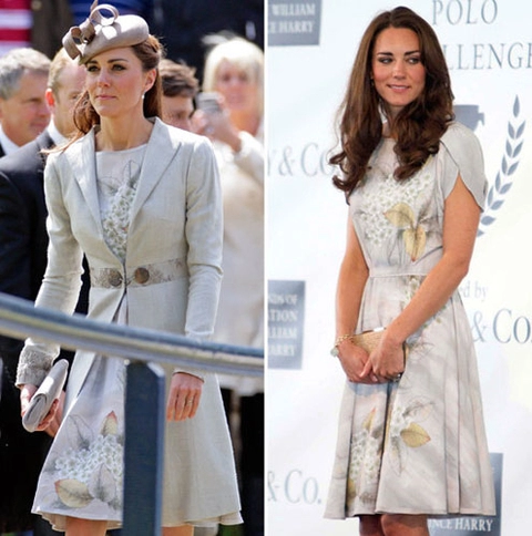 Kate middleton thường xuyên diện lại đồ cũ