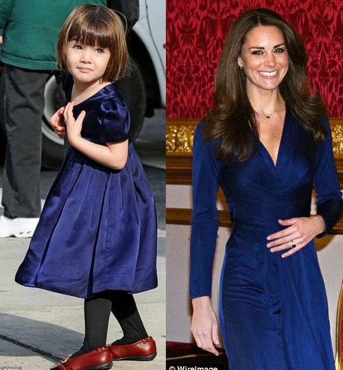 Kate middleton và suri cruise đụng phong cách