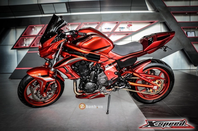 Kawasaki er-6n độ độc đáo với phiên bản red monster