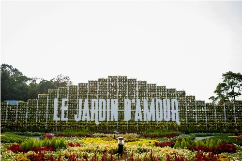 Khu vực vườn hoa le jardin damour