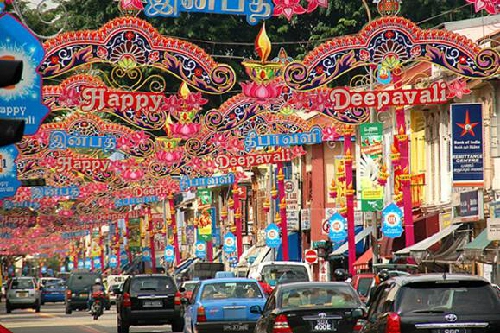 Lễ hội ánh sáng deepavali ở singapore