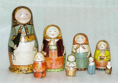 Matryoshka búp bê truyền thống của xứ sở bạch dương