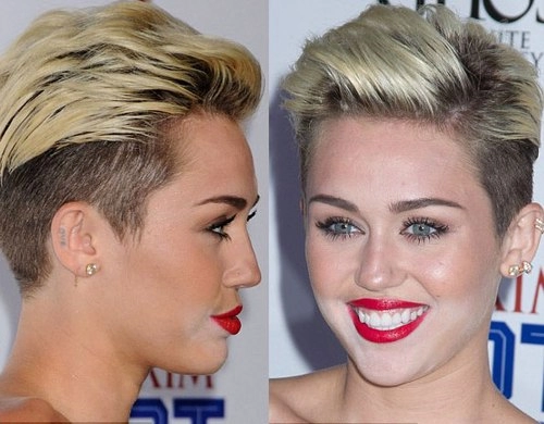 Miley cyrus mắc lỗi trang điểm