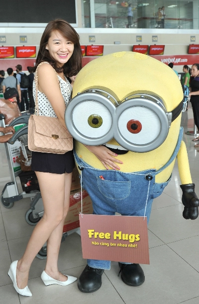 Minions gây sốt trên tàu bay vietjet