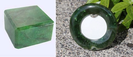 Ngọc bích nephrite mừng giáng sinh