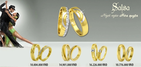 Những bộ nhẫn cưới hot nhất năm 2013 của doji