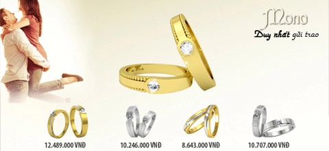 Những bộ nhẫn cưới hot nhất năm 2013 của doji