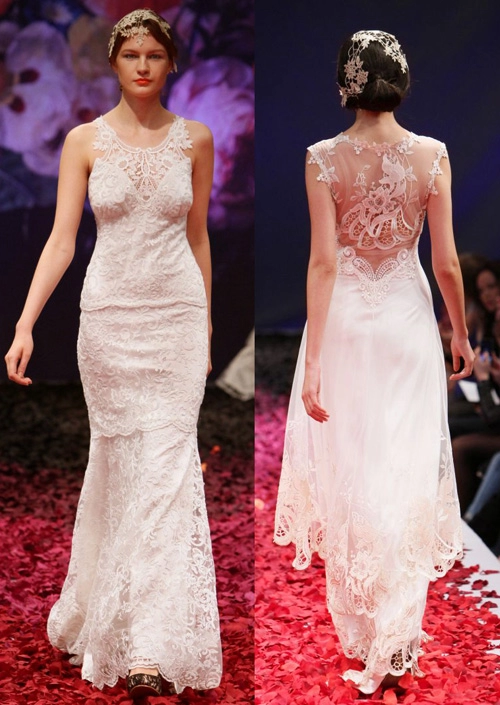 Những mẫu váy cưới ren ấn tượng của xuân hè 2014