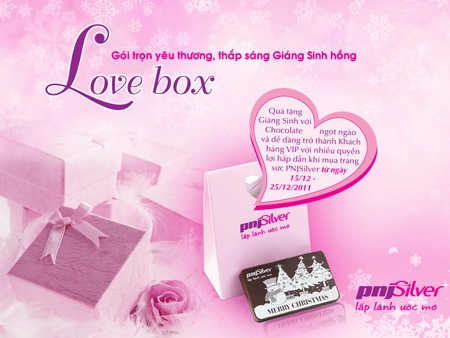 Pnjsilver giới thiệu love box mừng giáng sinh