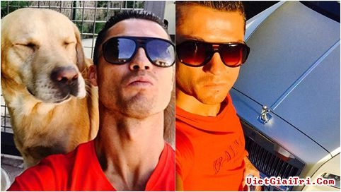 Ronaldo khoe xe khoe chó