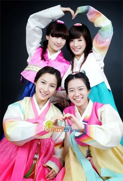 sao hàn quốc trình diễn hanbok