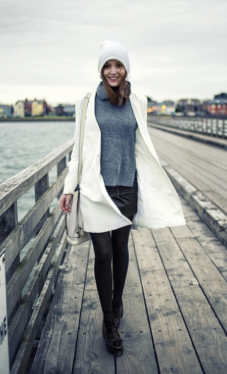 Style đen trắng hiện đại của blogger thời trang ireland