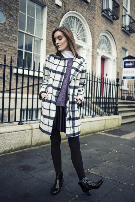 Style đen trắng hiện đại của blogger thời trang ireland tiếp