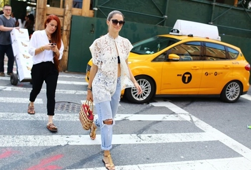 Tín đồ thời trang ở new york fashion week
