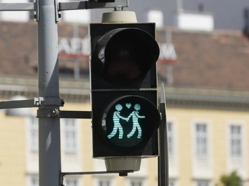 Tín hiệu đèn giao thông đồng giới ở vienna