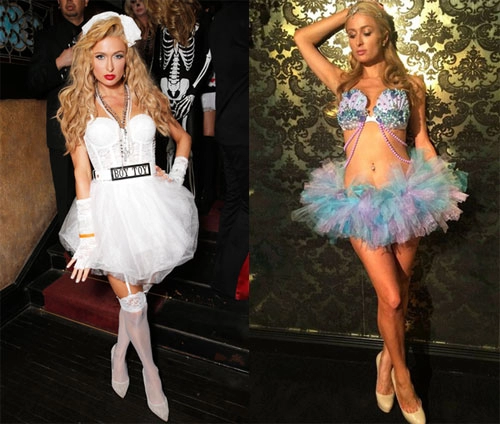 Trang phục nóng bỏng qua các mùa halloween của paris hilton