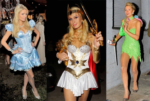 Trang phục nóng bỏng qua các mùa halloween của paris hilton