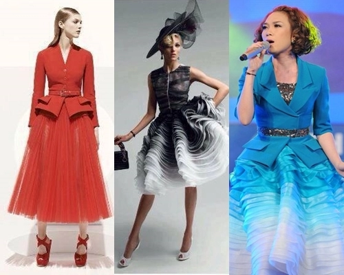 Váy mới của mỹ tâm giống thiết kế dior 2011