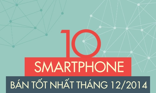 10 smartphone bán tốt nhất tháng 122014