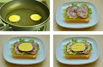3 món ăn sáng ngon - đẹp - dễ với bánh mỳ sandwich