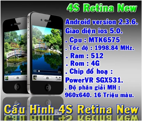 4s retina new màn hình siêu sáng từ saigonphone