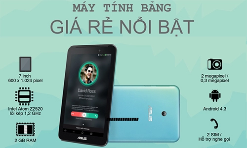 5 máy tính bảng giá rẻ nổi bật