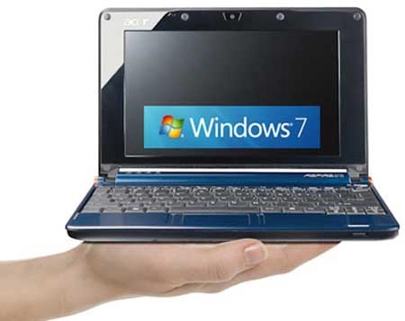 Acer sẽ ra netbook chạy windows 7