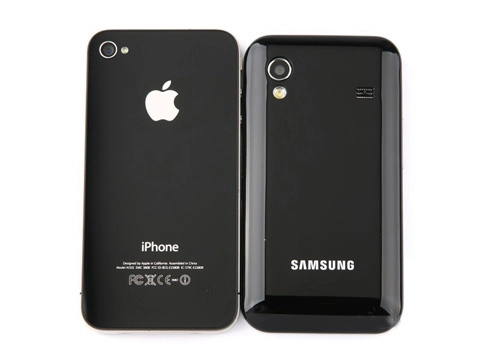 Android giống iphone 4 của samsung về vn