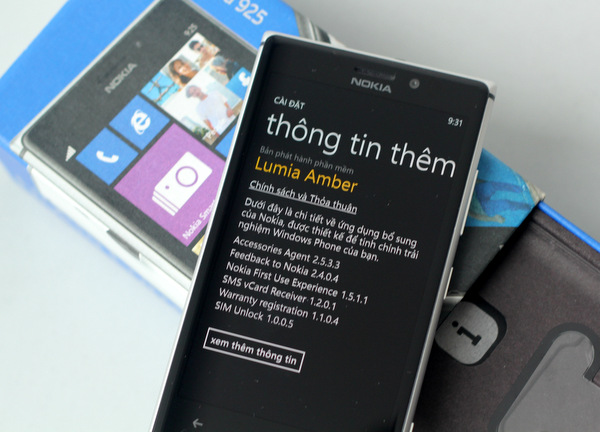 Ảnh đập hộp nokia lumia 925 chính hãng