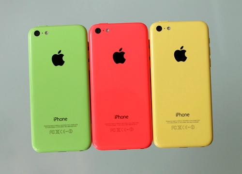 Ảnh iphone 5c với 5 màu sắc