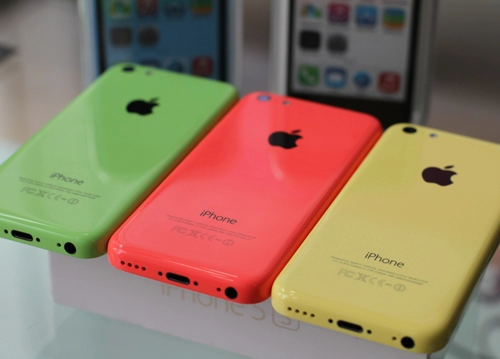 Ảnh iphone 5c với 5 màu sắc