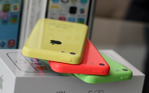 Ảnh iphone 5c với 5 màu sắc