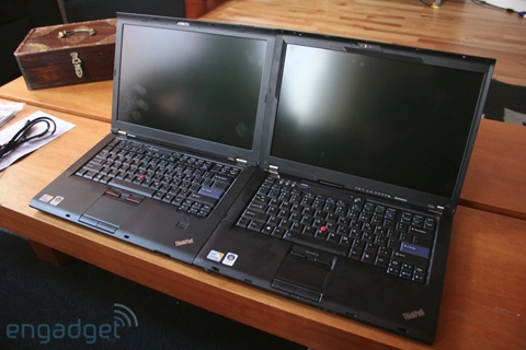 Ảnh so sánh thinkpad t400 và t400s