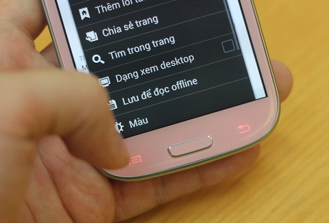 Ảnh thực tế galaxy s iii màu hồng