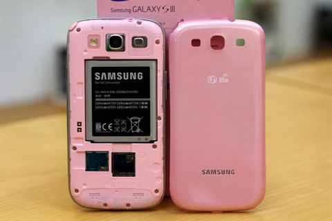 Ảnh thực tế galaxy s iii màu hồng