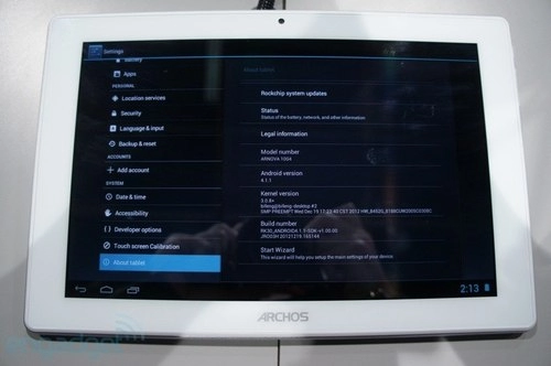Ảnh thực tế máy tính bảng titanium của archos