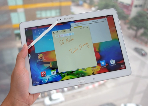 Ảnh thực tế samsung galaxy note 101 phiên bản 2014 tiếp