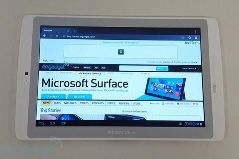 Ảnh thực tế tablet archos 101 xs