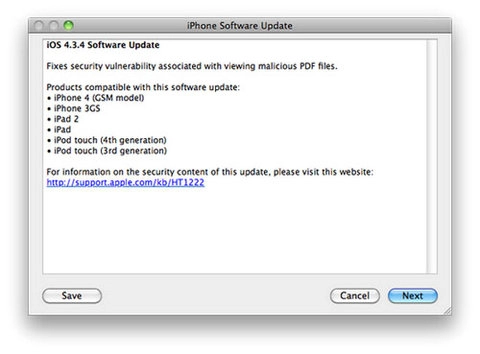 Apple chính thức phát hành ios 434 vá lỗi bảo mật