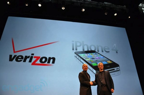 Apple chính thức ra mắt verizon iphone 4