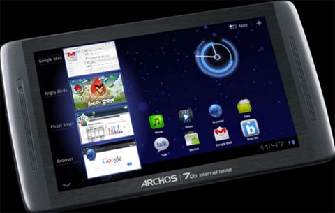Archos 70b màn hình độ phân giải 1240x600 pixel